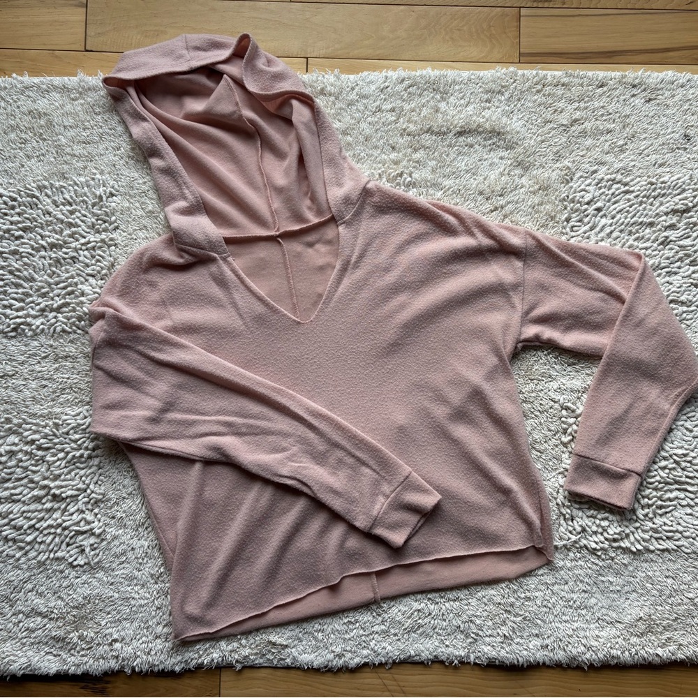 Super Soft Pink Hooded Sweater